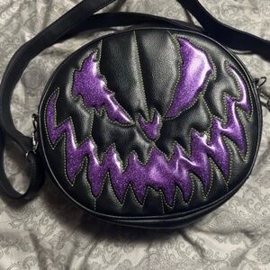 Black & Purple Pumpkin Purse